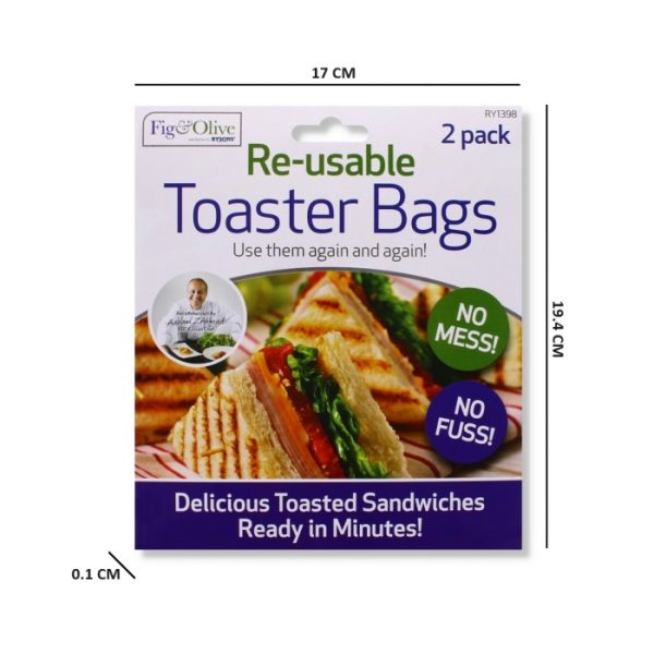 Re-Usable Toaster Bags Pack Of 2