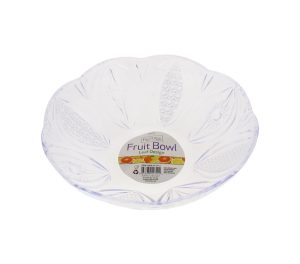 Round Plastic Food Bowl Leaf Design