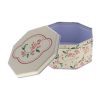 Pink Floral Design Cake Tin Storage Box 3 Pcs