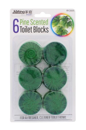 6 Pine Scented Toilet Blocks