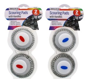 Scouring Pads With Handles Pack of 2