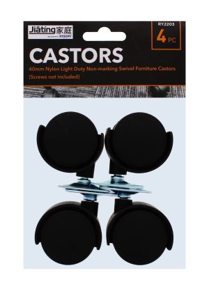 Castors 4 pc 40mm