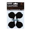Castors 4 pc 40mm