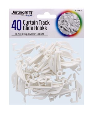 Curtain Track Glide Hooks Pack of 40