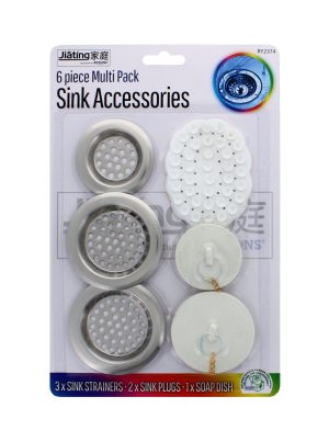 Multi Pack Sink Accessories 6 pcs