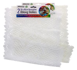 Decorative Oblong Doilies 30X40cm Pack of 2