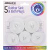 5 Rubber Sink & Bath Plugs