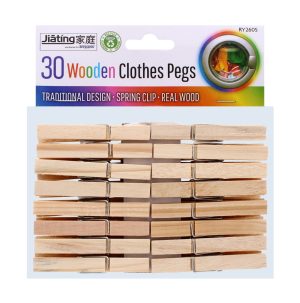 Wooden Clothes Pegs pack of 30