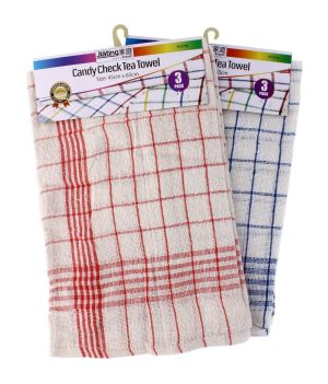 Candy Check Tea Towel Pack OF 3
