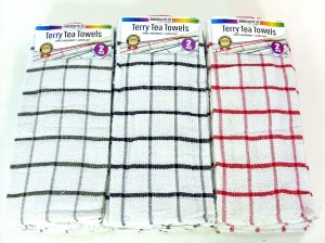 Terry Tea Towels Pack of 2
