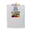 Knitted Ribbed Dish Cloths  Pack Of 5