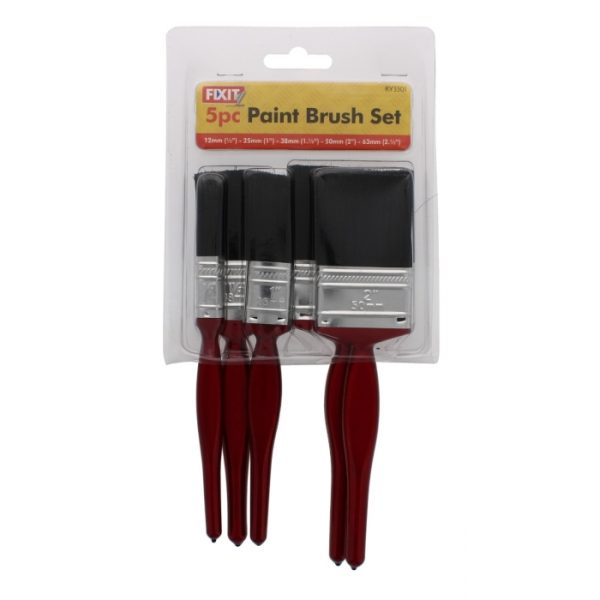 5 pc Deluxe Paint Brush Set