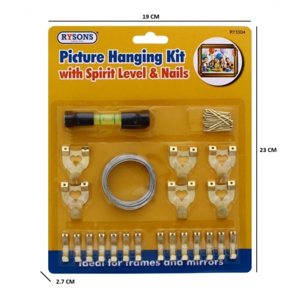 Picture Hanging Kit + Level