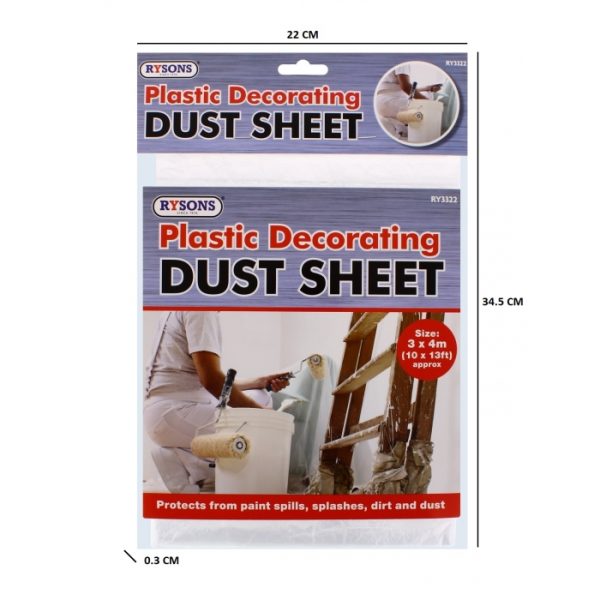 Plastic Decoarting Dust Sheet