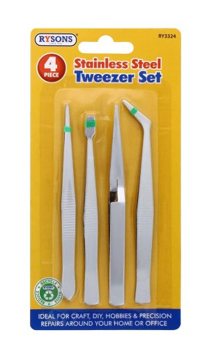 Tweezer Set 4 pc