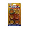 PVC Adhesive Tape Colour Coded Pack Of 6