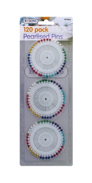 Pearl Pin Heads Pack of 120