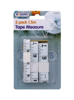 Tape Measures Pack of 3