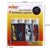 Electronic Lighters - Cars Pack Of 4