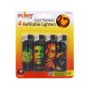 Electronic Lighters-Bob Pack Of 4