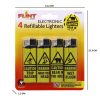 Electronic Lighters - Caution Pack Of 4