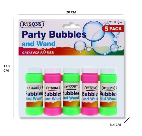 5 Pack Party Bubbles