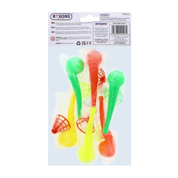 Blow Pipe & Ball Pack Of 6