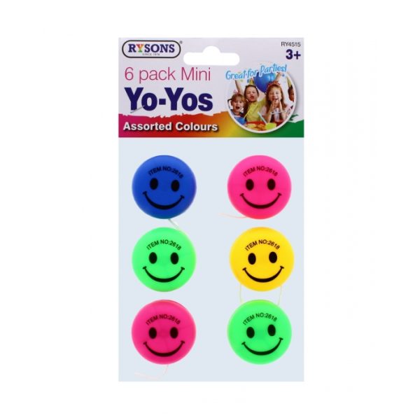 Mini Yo-Yos Pack Of 6