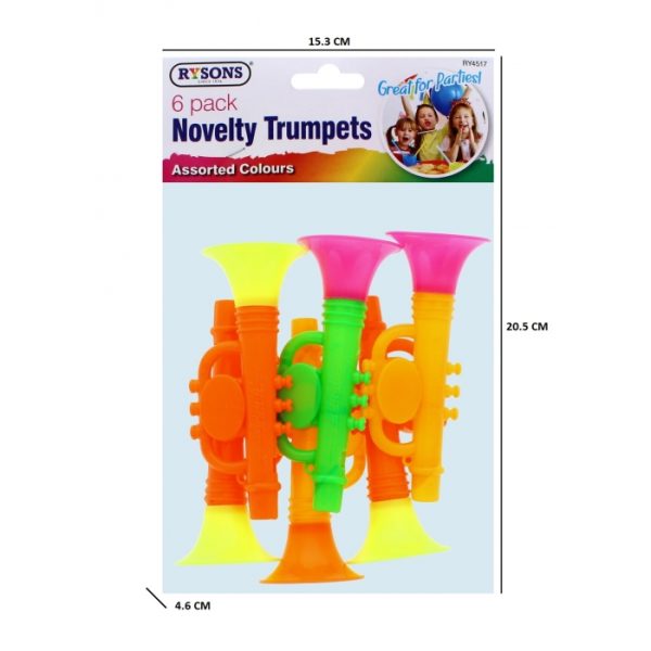 Novelty Trumpets Pack Of 6