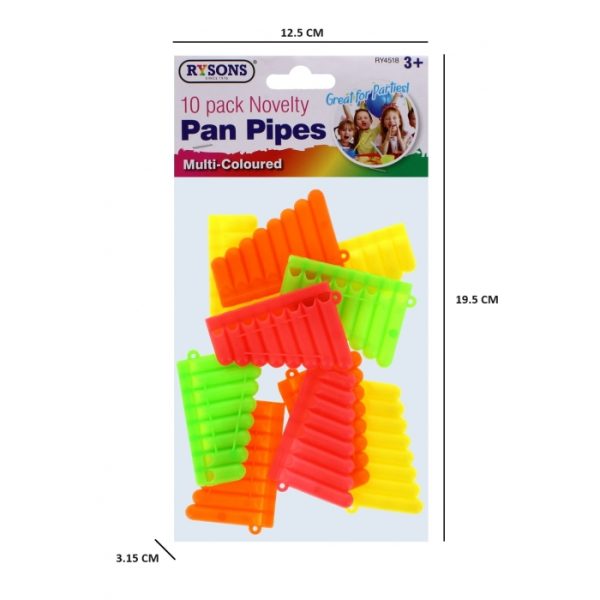 Novelty Pan Pipes Pack Of 10