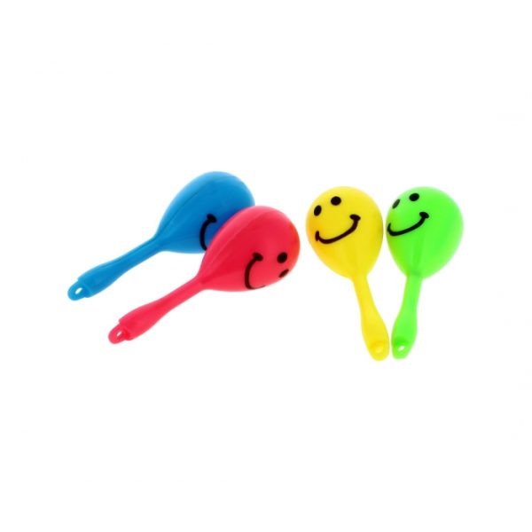 Novelty Smiley Maracas Pack Of 8