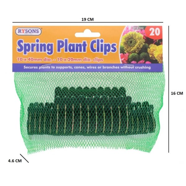 Spring Plant Clips Pack Of 20