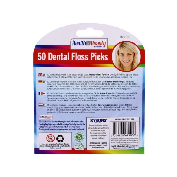 Dental Floss Picks PACK OF 50