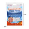 Disposable Dental Floss Picks Pack Of 80