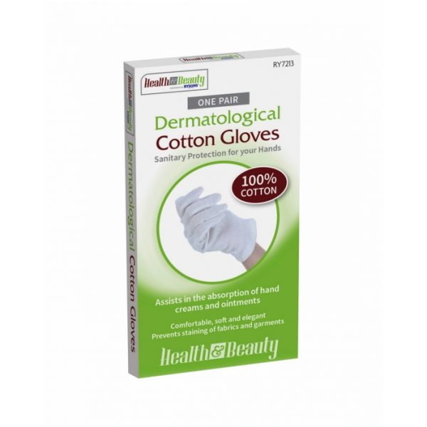 1 Pair Dermatological Cotton Gloves