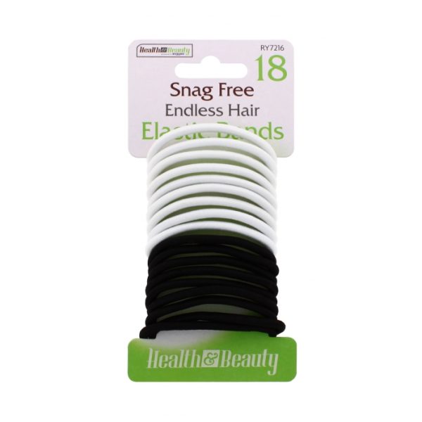 Snag Free Endless Hair Elastic Bands PACK OF 18