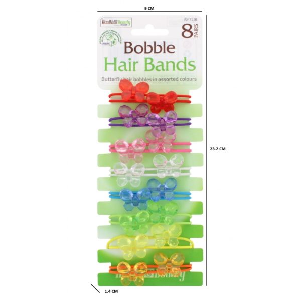 8 Pairs Bobble Hair Bands