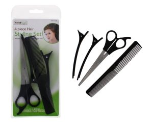 Hair Cutting & Styling Set 4pcs