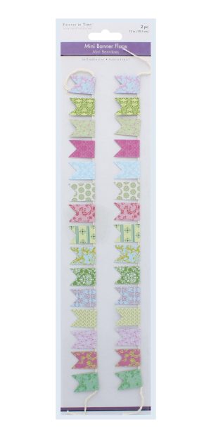 Mini Pennant Flags Vintage Chic Pack of 2