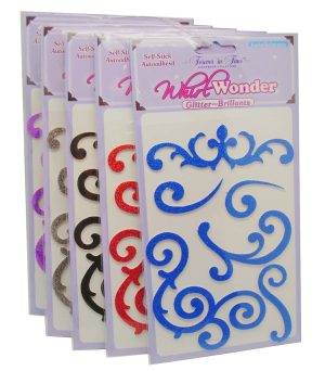Scrapbook Glitter Brillants Whirl Stickers