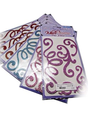Scrapbook Glitter Whirl Sticker