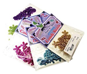 Glitter Candy Swirls Assorted Colours
