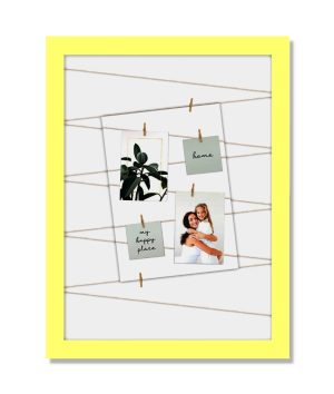 String Photo Frame Yellow 40 x 50cm