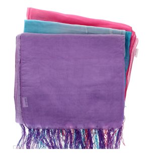 Plain Satin Scarf Assorted