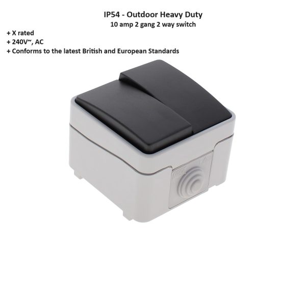 Ip54 Outdoor Heavy Duty 2 Way Switch