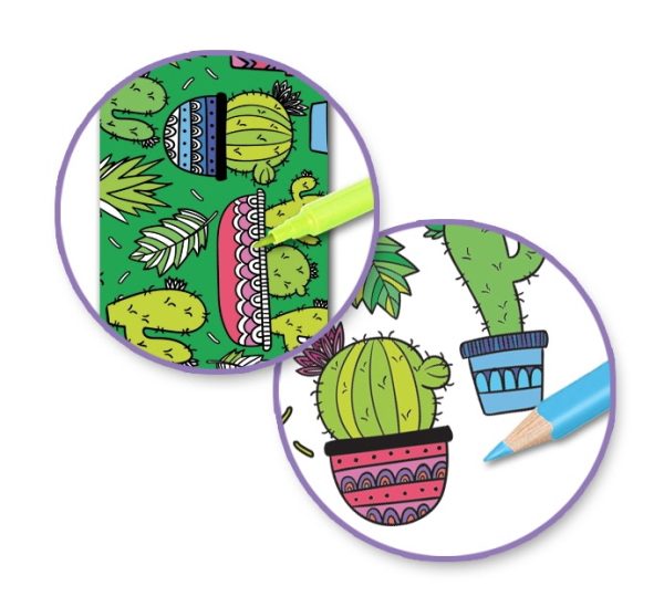 Art Therapy Washi Tape Cactus