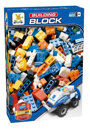 Building Block Set Police 1000 pc