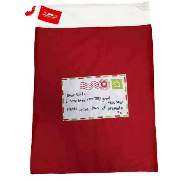 Christmas Craft Sack Red/Natural