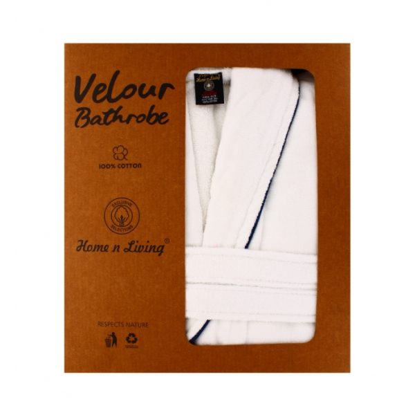 Velour Signature Bathrobe 4 Assorted Colours