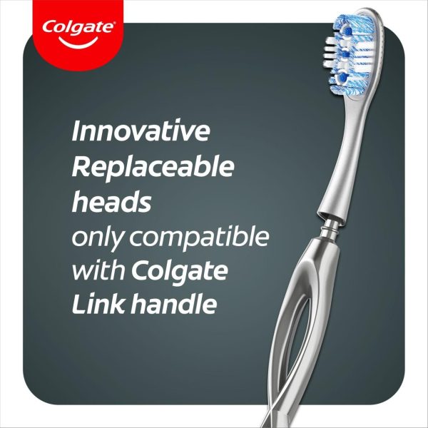 Colgate Link Whitening Toothbrush Handle With Replaceable Heads